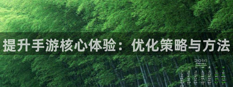 93299星空娱乐：提升手游核心体验：优化策略与方法